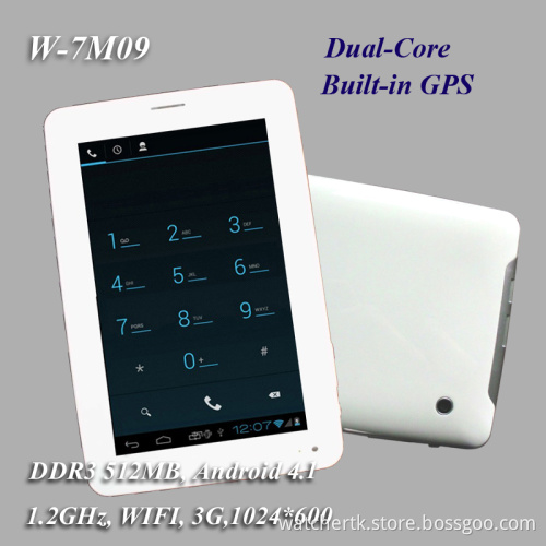 7 Inch Dual-Core 3G Tablet PC with GPS and Bluetooth and HD Screen